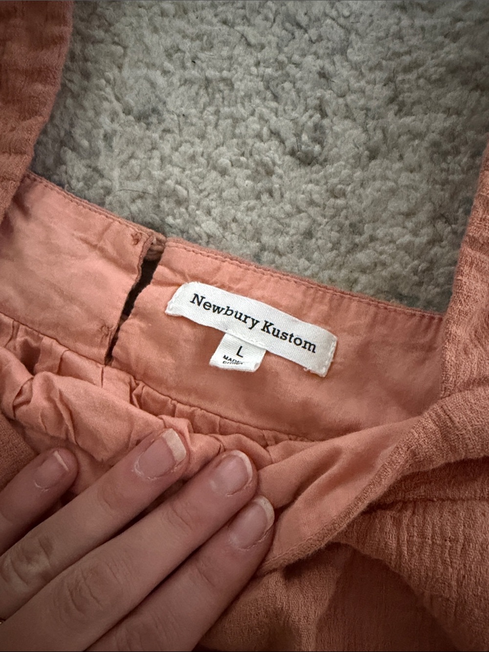 Rust Ruffle-Strap Top - Picture 2 of 2